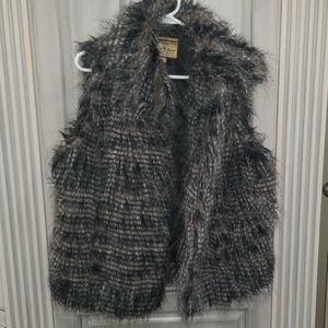 Faux fur vest